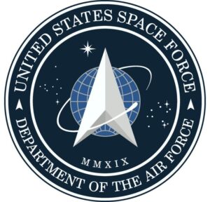 Oficjalna pieczęć Sił Kosmicznych USA.